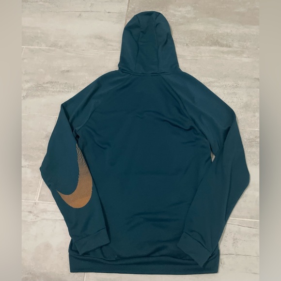 Nike Men’s Dri-Fit L/S Pullover Hoodie/Worn once-Sz M-Like New-Sleeve Swoosh - Picture 8 of 15